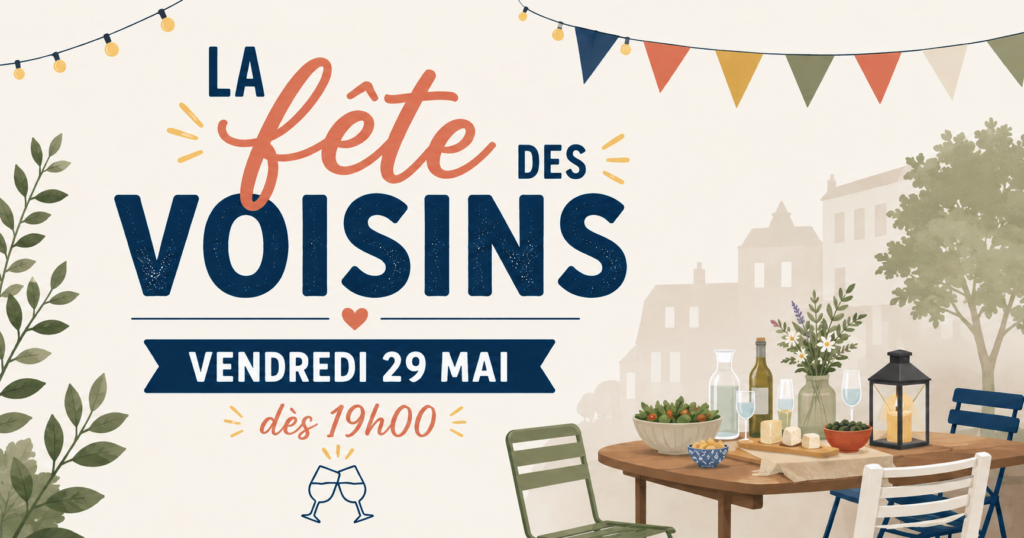 Affiche fête des voisin