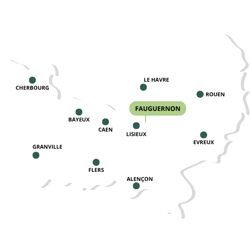 Carte de la Normandie