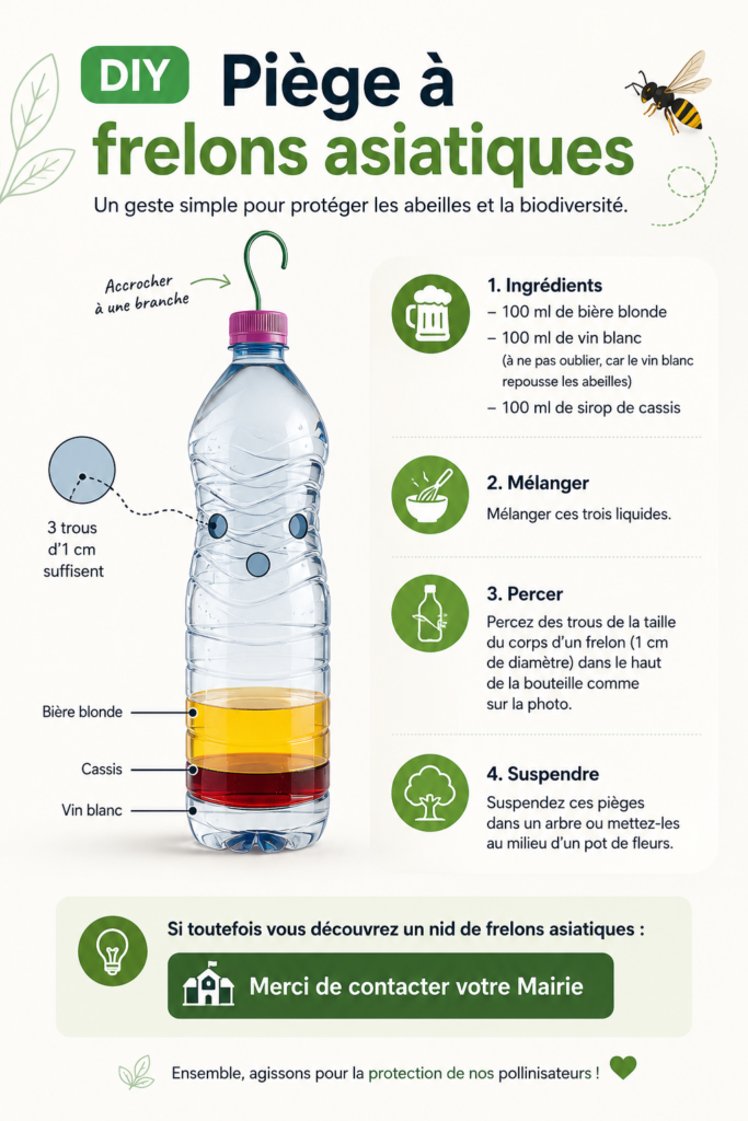 Affiche piège à frelons