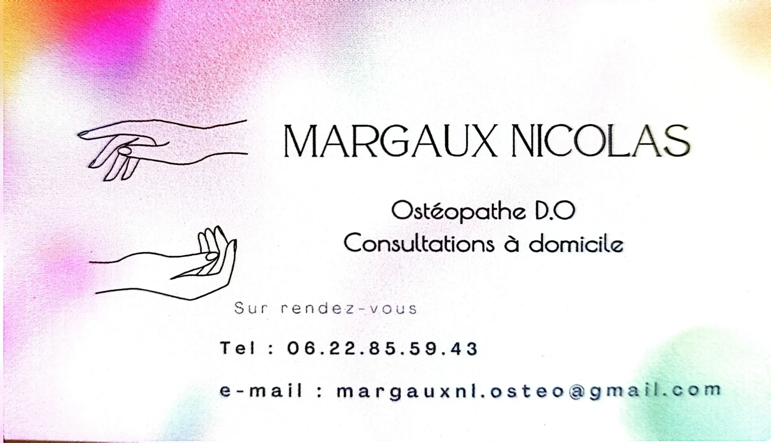 Carte de visite Margaux Nicolas